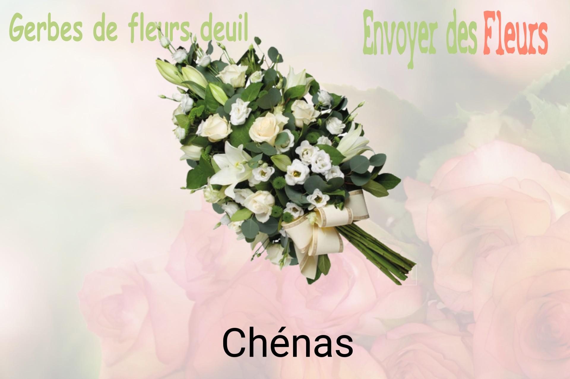 Gerbe de fleurs de deuil livrée à Chénas
